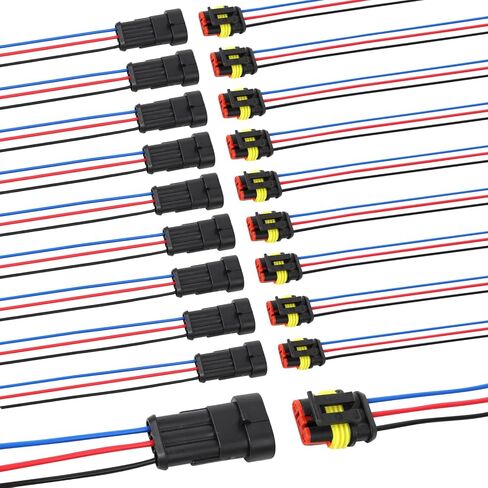 Auto Waterproof Electrical Connector,2 Pin 16 AWG High Load Connectors for Car, Truck, Boat, and Other Wire Connections. in Saudi Arabia