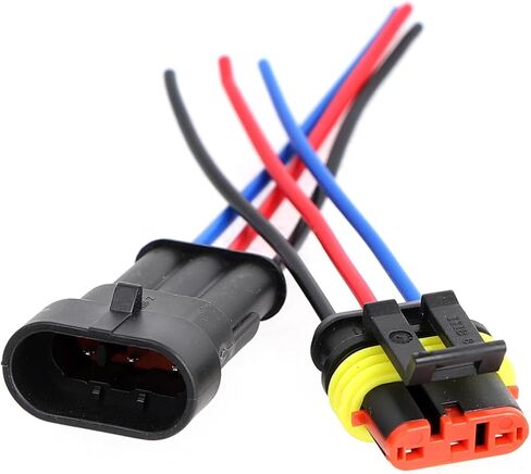 Auto Waterproof Electrical Connector,2 Pin 16 AWG High Load Connectors for Car, Truck, Boat, and Other Wire Connections. in Saudi Arabia