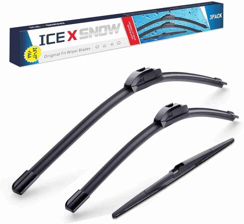 3 مساحات 26 بوصة/17 بوصة/14 بوصة استبدال شفرات ممسحة الزجاج الأمامي لمازدا CX-9 2015 2014 2013 2012 2011 2010 2009 2008 2007 جودة المصنع الأصلي، خطاف U/J in Kuwait