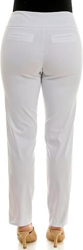 Zac & Rachel Women's Petite Millennium Fabric Pull-On Slim Leg Pant, Optic White, 16S in Saudi Arabia