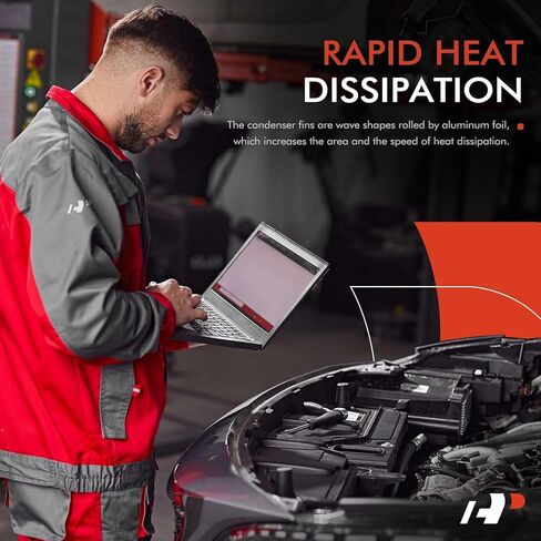 مكيف هواء ممتاز A/C مكثف متوافق مع جيب شيروكي 2014-2018، استبدال # 52014775AB in Kuwait