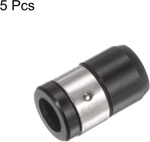 5pcs Magnetic Screw Ring Holder Removable Bit Magnetizer for 1/4" Hex Shank Screwdriver Power Bits, Black in Saudi Arabia
