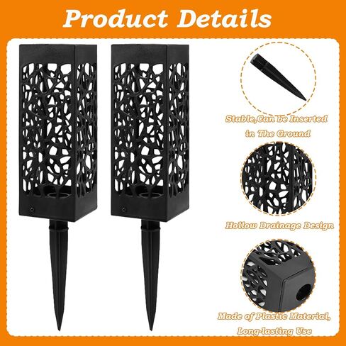 قطعتان من مزهريات المقبرة مع مسامير، مزهرية زهور اصطناعية للمقبرة، مزهريات مقبرة للقبر، حامل زهور بلاستيكي للمقبرة لحجر القبر، ساحة الأرض في الهواء الطلق، علامة زهرة in Kuwait