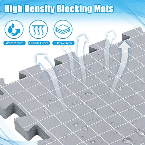 سجادات القطع للحياكة والكروشيه، 9 قطع من سجادات الكروشيه مع 200 دبوس، ألواح مربعة سميكة للغاية مع حقيبة تخزين، 12.6 بوصة × 12.6 بوصة in Kuwait