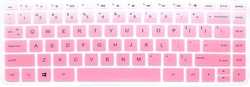 Keyboard Cover Compatible for HP 14-ab 14-ac 14-ad 14-an Series, 14-ab010 / ab166us 14-ac159nr 14-al062nr 14-an010nr / an013nr / an080nr, 14" HP Stream 14-ax010nr, HP Envy 14-j0 Series (Pink Ombre in Saudi Arabia