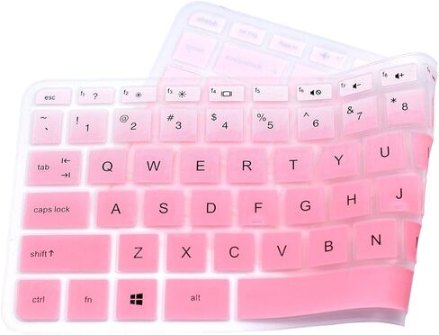 Keyboard Cover Compatible for HP 14-ab 14-ac 14-ad 14-an Series, 14-ab010 / ab166us 14-ac159nr 14-al062nr 14-an010nr / an013nr / an080nr, 14" HP Stream 14-ax010nr, HP Envy 14-j0 Series (Pink Ombre in Saudi Arabia