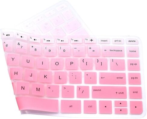 Keyboard Cover Compatible for HP 14-ab 14-ac 14-ad 14-an Series, 14-ab010 / ab166us 14-ac159nr 14-al062nr 14-an010nr / an013nr / an080nr, 14" HP Stream 14-ax010nr, HP Envy 14-j0 Series (Pink Ombre in Saudi Arabia