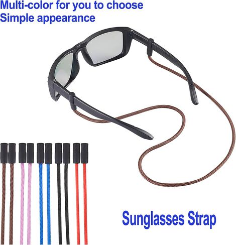 Sunglasses Strap, Eyeglasses String Holder Straps Rope, 3pcs Premium Sunglasses Chains, Leash Eyewear Retainer and Glasses Strap for Men Women kids - Sunglass Lanyard Cord Neck Retainer(3pcs Black) in Saudi Arabia