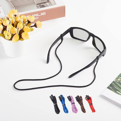 Sunglasses Strap, Eyeglasses String Holder Straps Rope, 3pcs Premium Sunglasses Chains, Leash Eyewear Retainer and Glasses Strap for Men Women kids - Sunglass Lanyard Cord Neck Retainer(3pcs Black) in Saudi Arabia