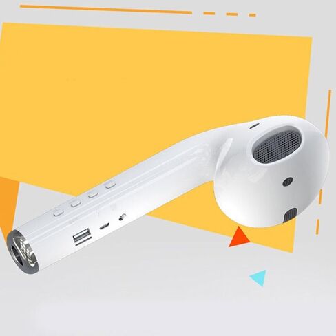 مكبر صوت GOWENIC، مكبر صوت لاسلكي محمول على شكل سماعة أذن كبيرة للهاتف اللوحي والكمبيوتر الشخصي، ستيريو قابل لإعادة الشحن in Kuwait