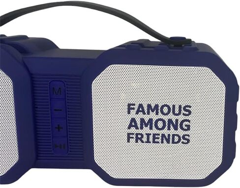 Bud Light Rugged Outdoor Bluetooth 5.0 مكبر صوت مع حامل هاتف - وضع راديو FM، محمول، مقبض حمل متين، مقاوم للماء، منفذ MP3 USB، قارئ بطاقة Micro SD، حامل هاتف، عمر بطارية طويل in Saudi Arabia