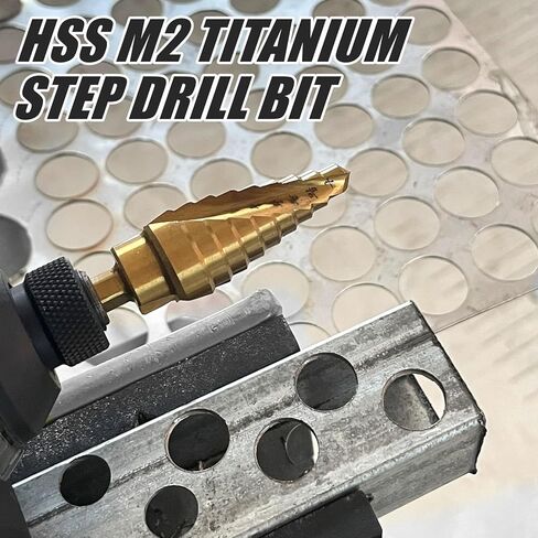 HSS لولبية الأخدود المزدوج الناي خطوة الحفر بت، 1/8 "- 1/2" بت 13 خطوة M2 المواد Unibit عرافة عرقوب لحفر ثقوب في الفولاذ المقاوم للصدأ ورقة الألومنيوم معدن الخشب البلاستيك PVC in Kuwait