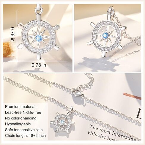Tarsus Graduation Gifts for Her 2022, Rotate Compass Necklace High School College Graduation Gifts for Women Girls Daughter Best Friends Sister in Saudi Arabia