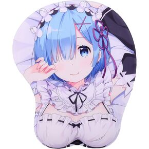 Rem 3D Anime Mouse Pads with Wrist Rest Gaming Mousepads 2Way Skin (MK0017)
