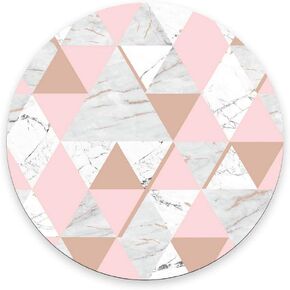 Personalized Round Mouse Pad, Printed Stripe Quote Don't Kill My Vibe Pattern, Non-Slip Rubber Comfortable Customized Computer Mouse Pad (7.87x7.87inch)