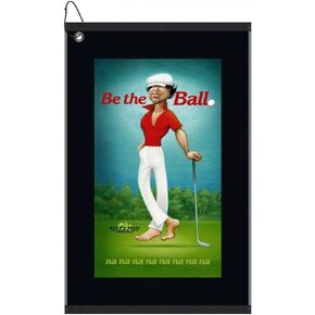 Devant Ty Webb Be The Ball Golf Towel, Black, 16x25