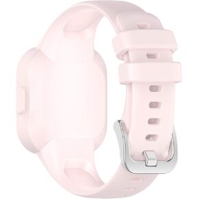 Silicone Band Compatible for Garmin Vivofit jr.3, Soft Flexible Breathable Silicone Watch Band Sport Wristband Metal Buckle Bracelet Replacement Band for Garmin Vivofit jr.3 Fitness Tracker