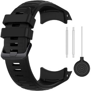 MOTONG Compatible with Garmin Instinct 2X Solar Replacement Band - Silicone Replacement Wrist Band Strap Compatible with Garmin Instinct 2X Solar(Silicone Black)