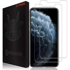 2 Pack Screen Protector for iPhone 11 Pro, iPhone Xs and iPhone X - Tempered Glass Screen Saver, Phone Case Friendly, Lifetime Replacement, Protective Screen Cover for 5.8 Inch iPhones