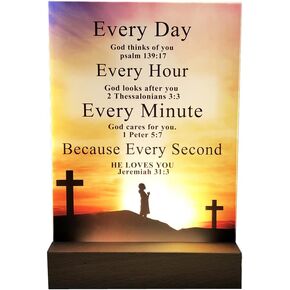 Thank You Gift Night Light Scripture Gifts Christian Gifts Religious Gift Religious Acrylic Plaque for Friends with led Light and USB Interface in Saudi Arabia
