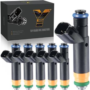 𝐘𝐈𝐇𝐎𝐕𝐘 Upgraded Fuel Injectors FJ460 fit for Ford 1999-2003 F150 4.2L, Heritage E150 E150 Club Wagon E150 Econoline E150 Econoline Club Wagon E250 E250 Econoline 4.2L 1999-2004, 800-1467N (6)
