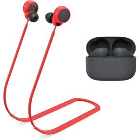 WOFRO Anti-Lost Strap for Sony Linkbuds S Earbuds, Sports Soft Silicone Lanyard Accessories Compatible with Sony LinkBuds S Truly Wireless Noise Canceling Headphones Neck Rope (Black)