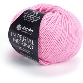 YarnArt Unique Imperial Merino Yarn 100% Merino Wool Yarn for Knitting Luxurious and Soft Yarn for Hand Knitting & Crocheting 1.76 oz/50g, 109 yds/100 Meters Extra Fine Merino Wool (3301)