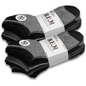 B.U.M Women's 20 Pairs of Colorful & Comfortable Lightweight Breathable Low Cut/No Show Socks in Saudi Arabia