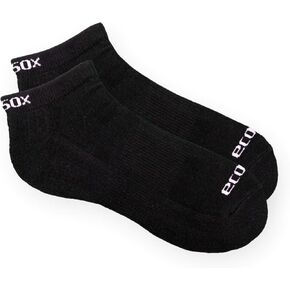 Active Sport 5 Pairs Medium 9-11 Unisex Low Cut Socks (Medium, Black 9-11)