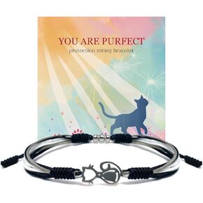 Cute Animals Tracking Bracelet, Luck and Protection Gift, Tibetan Bracelet, Surfer String Wrap Bracelet for Men, Women, Forever Love Friendship Bracelet