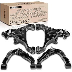 A-Premium Set of 4, Front Upper & Lower Control Arm Kit, with Ball Joint & Bushing, Compatible with Nissan Frontier 2005-2018, Pathfinder 2005-2012, Xterra 2005-2015