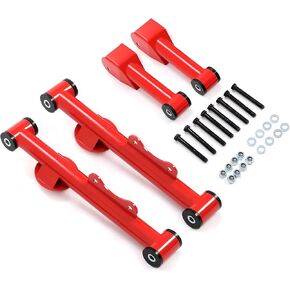 Rear Upper and Lower Tubular Control Arm Kit Camber Arms with Hardware Compatible with Ford Mustang 1979-2004 GT LX Cobra - Rear Control Arm Kit