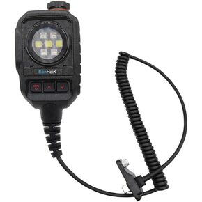 ANYSECU SenHaix shoulder Microphone Type C connector with strobe light for GT-12 GT12 UHF VHF two way radio