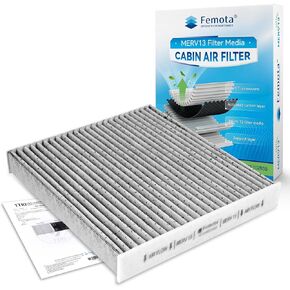 MERV 13 Cabin Air Filter with Activated Carbon, CF10285(CP285) for Camry, RAV4, Highlander, Corolla, 4Runner, Prius, Sienna, Lexus, Subaru.