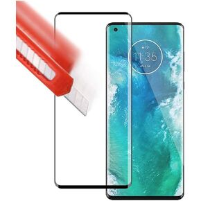 2 Pack 3D Black Tempered Glass Screen Protector Frontier Protective Protector Clear Cover for Motorola Moto Edge 2020 XT2063 XT2063-3 6.7 inch