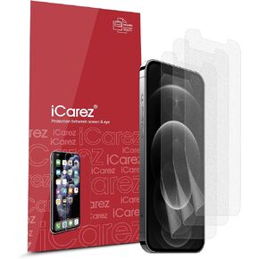 iCarez Matte Screen Protector for iPhone 12 /iPhone 12 Pro (2020) 6.1-Inches, 3-Pack Anti-glare