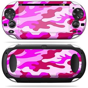 MightySkins Skin Compatible with PS Vita PSVITA Playstation Vita Portable wrap Sticker Skins Pink Camo