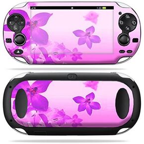 MightySkins Skin Compatible with PS Vita PSVITA Playstation Vita Portable wrap Sticker Skins Pink Flowers