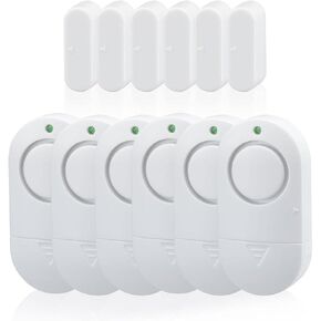 Door Window Alarm, Toeeson 120 DB Window Chime Alarms for Home, White Door Alarms for Kids Safety