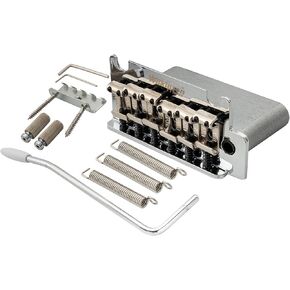 Wilkinson WOV05 54mm 2-Point ST Vintage Guitar Tremolo Bridge Full Block for Fender MIJ/MIK Strat Electric Guitar Replacement, Chrome