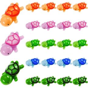Jetec Turtle Figure Sea Turtle Miniature Figurines Mini Figurines in Bulk Multicolor Sea Turtle Figure for Ocean Animal Figurines DIY Home Garden Birthday Party Favor Decoration (30 Pieces)