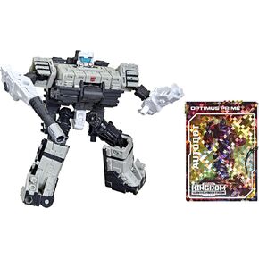 Transformers Toys Generations War for Cybertron: Kingdom Deluxe WFC-K33 Autobot Slammer Action Figure - Kids Ages 8 and Up, 5.5-inch