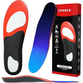 Plantar Fasciitis Feet Insoles - Arch Support Shoe Inserts for Men and Women - Orthotic Inserts for Flat Feet, High Arch, Foot Pain - Running Athletic Gel Shoe Insoles (L(Men 10-12.5/Women 11-14))