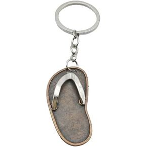 Creative Mini Metal Slippers Herringbone Slippers Beach Shoes Keychain Activity Small Gift Personalized Pendant