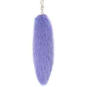 Plush Tail Keychain Furry Tail Pendant Keychain Decoration Fluffy Fur Tail Plush Keychain