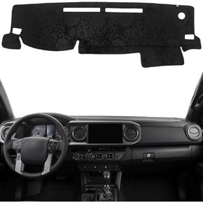 KEYOOG Dashboard Cover Dash Mat Fit for to-yota Tacoma 2023-2016 (Without HUD Models),Car Dash Board Mat Anti-Glare Carpet,Non-Slip Pad Sunshield Protector (Flannel)