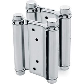 Pair of 3" Stainless Steel Cafe Saloon Door Swing Self Closing Double Action Spring Hinge (2pcs)