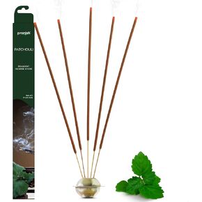 Pack of 5 Incense Sticks - 19 Inch Black Coconut Incense Sticks - Relaxing Scents for Positive Vibes, Safe and Long-Lasting Aroma, for Friends (3 Hour Duration Per Stick)
