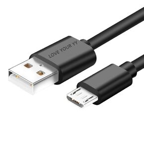 5FT Micro USB Charger Charging Power Cable Cord Compatible for Cowin e7 SE7 E9 E8 SE8 E7 Pro, Jabra Elite 45e 65t Evolve 75 65 Headphones,Bugani M83 M90 M99, Treblab HD7 FX100, BlueParrott Headsets