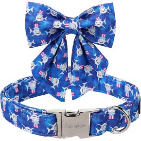 Unique style paws Independence Day Flag Dog Collar, Best for Small Medium Large Boys Girls Dogs